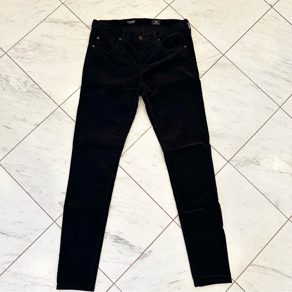 AG Jeans The Legging Super Skinny Black Velvet